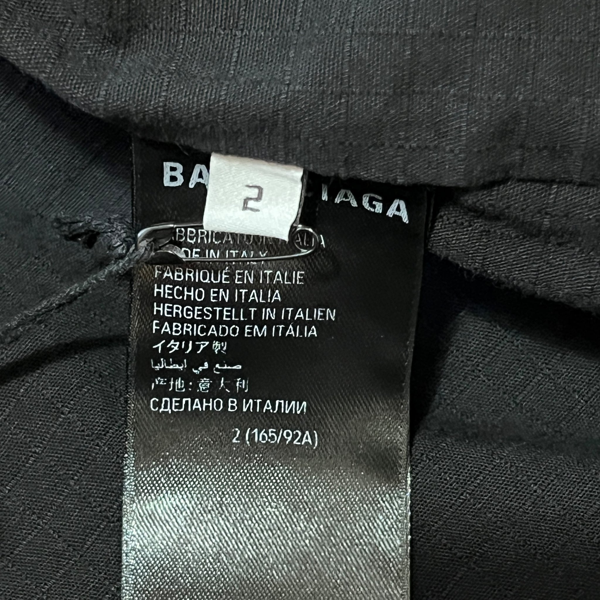BALENCIAGA 2024SS Wearable Double Front Distressed Cargo Jacket