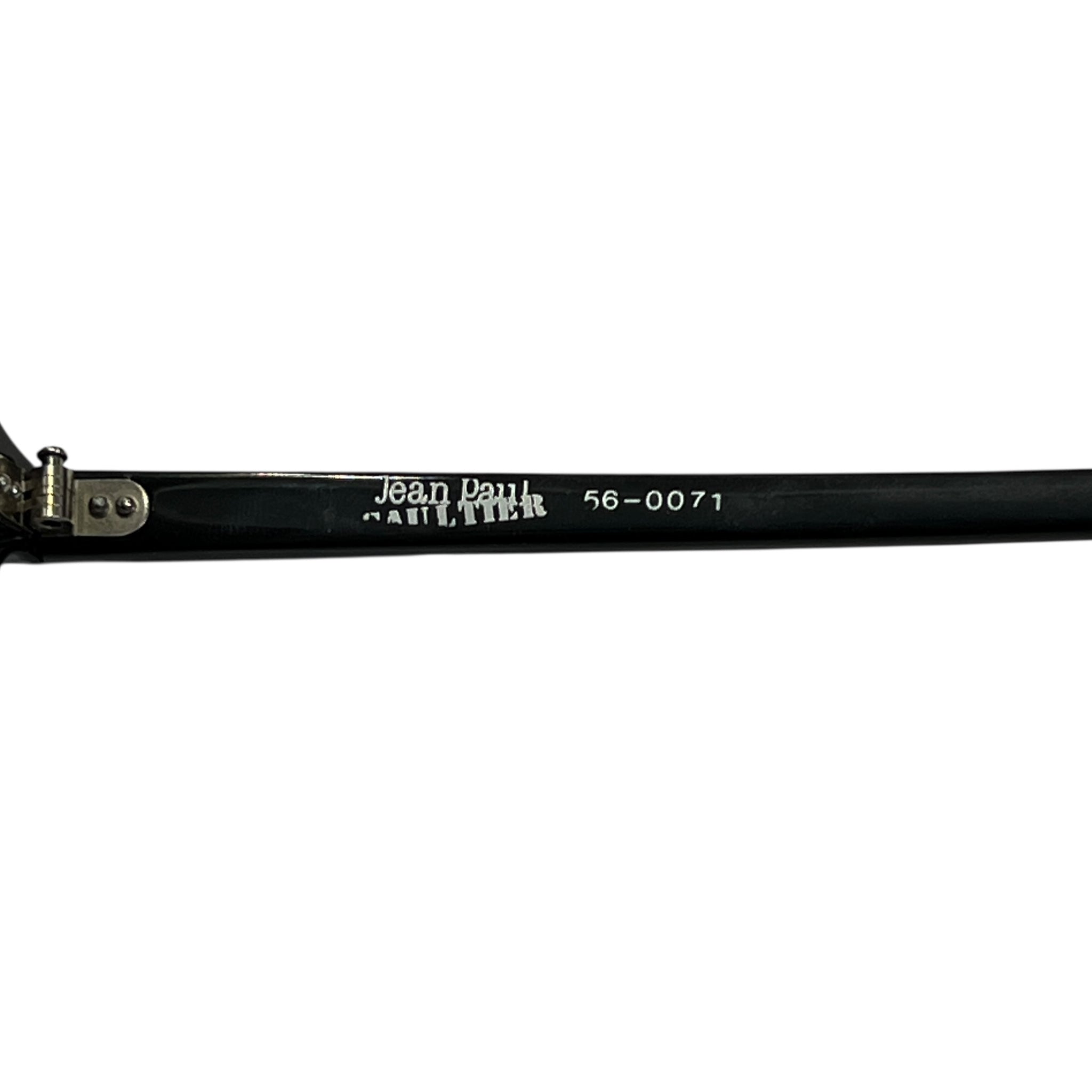 Jean Paul GAULTIER 90's Vintage 56-0071 Round Spellout Sunglasses