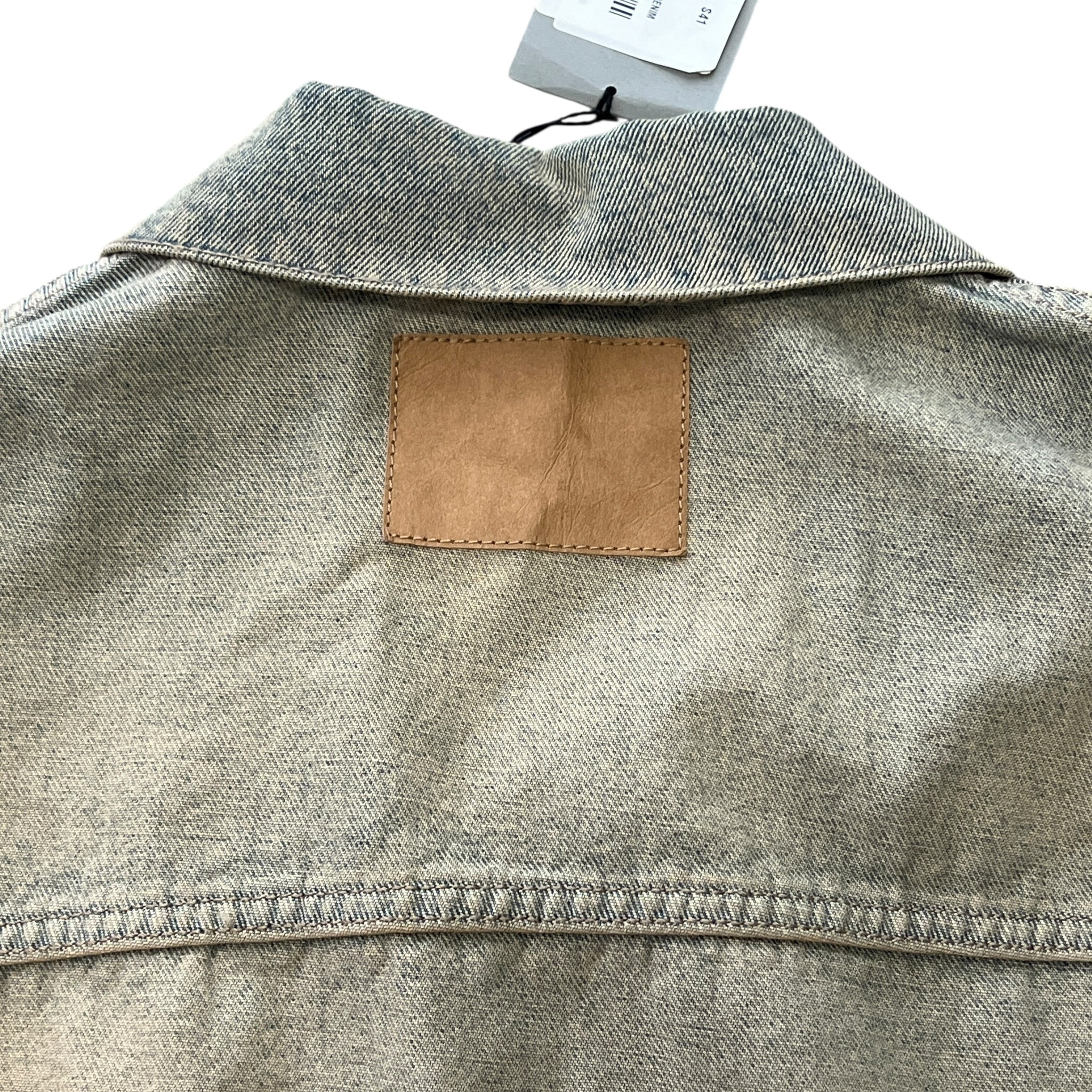 BALENCIAGA 2024SS Inside-Out Oversized Organic Light Indigo Denim Jacket