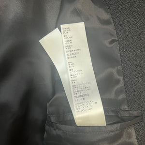 CELINE × HEDI SLIMANE 2021AW TEDDY BLACK LEATHER SLEEVE MELTON BODY VARSITY JACKET