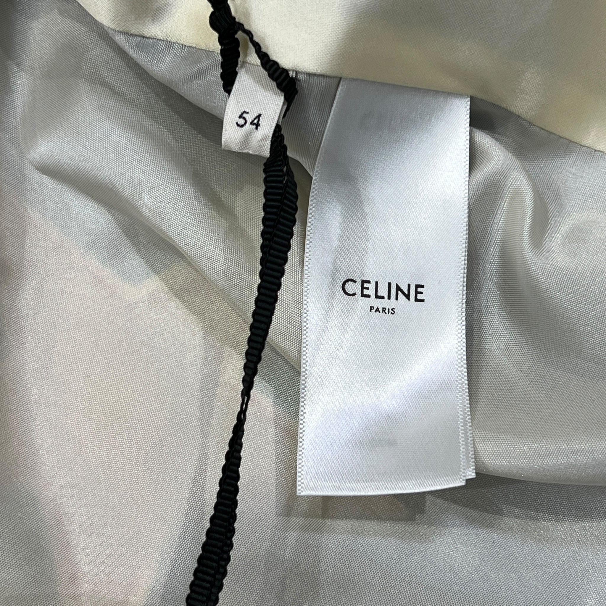 CELINE 2023SS HEDI SLIMANE American Souvenir Satin Teddy Bomber Jacket