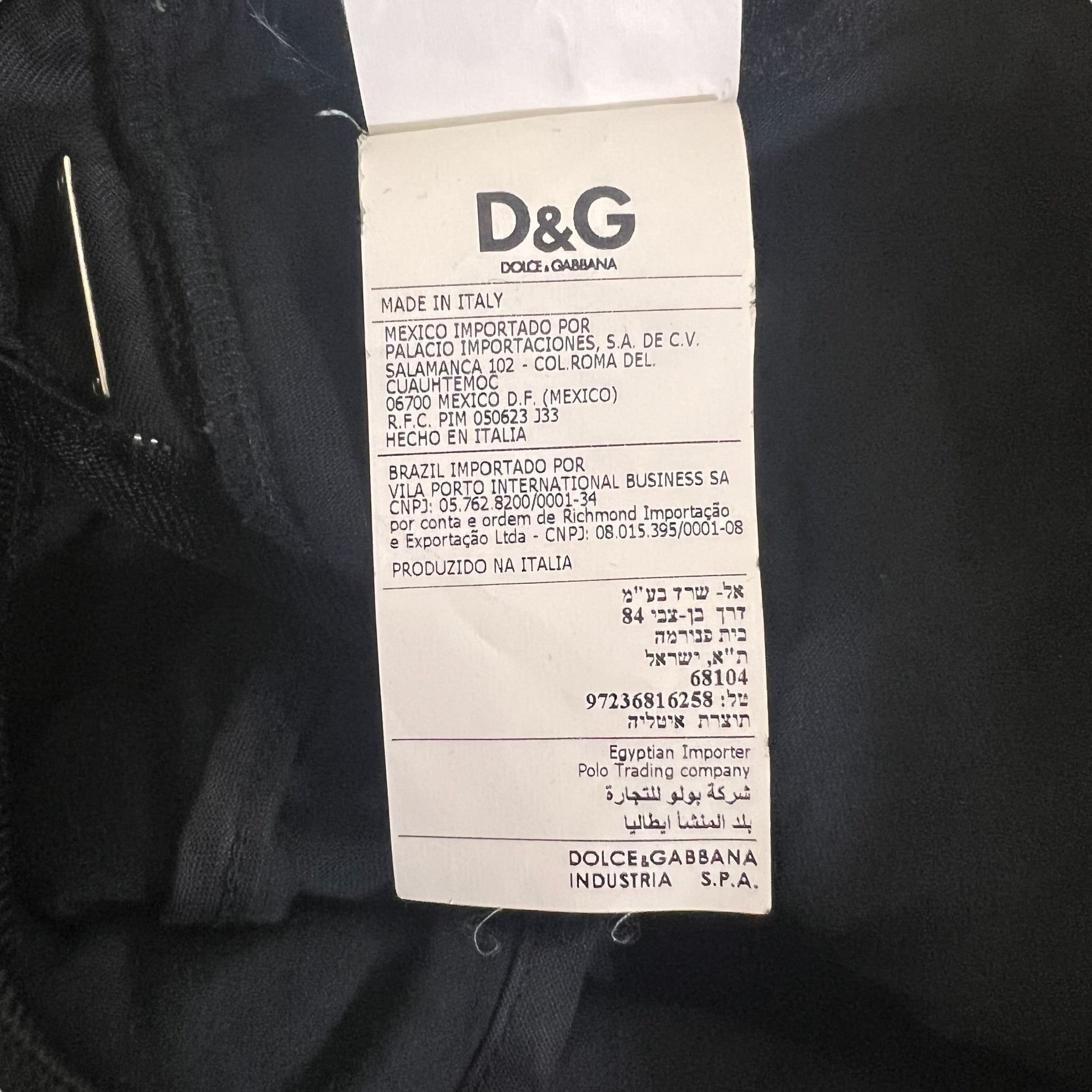 DOLCE&GABBANA 2001SS MULTI ZIP MESH TRACK PANTS