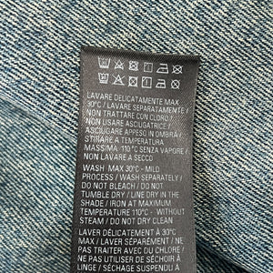 BALENCIAGA 2024SS Inside-Out Oversized Organic Light Indigo Denim Jacket