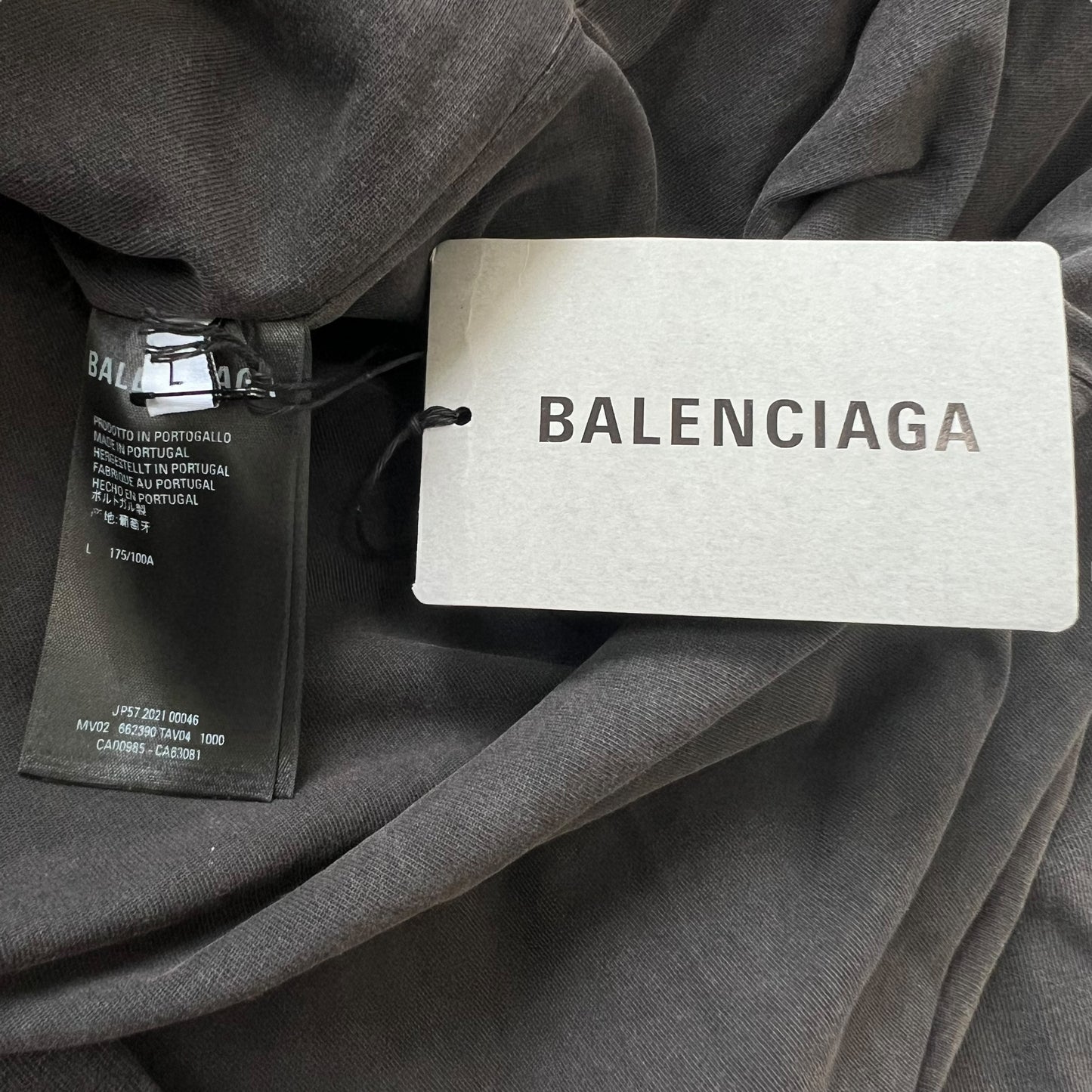 BALENCIAGA AW2021 DISTRESSED COTTON WORN-OUT DOUBLE JACKET