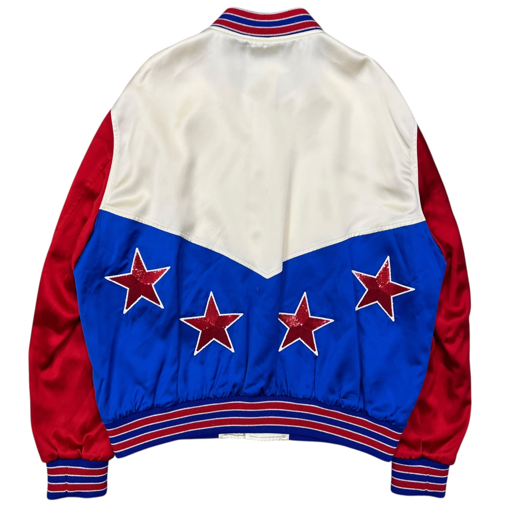 CELINE 2023SS HEDI SLIMANE American Souvenir Satin Teddy Bomber Jacket