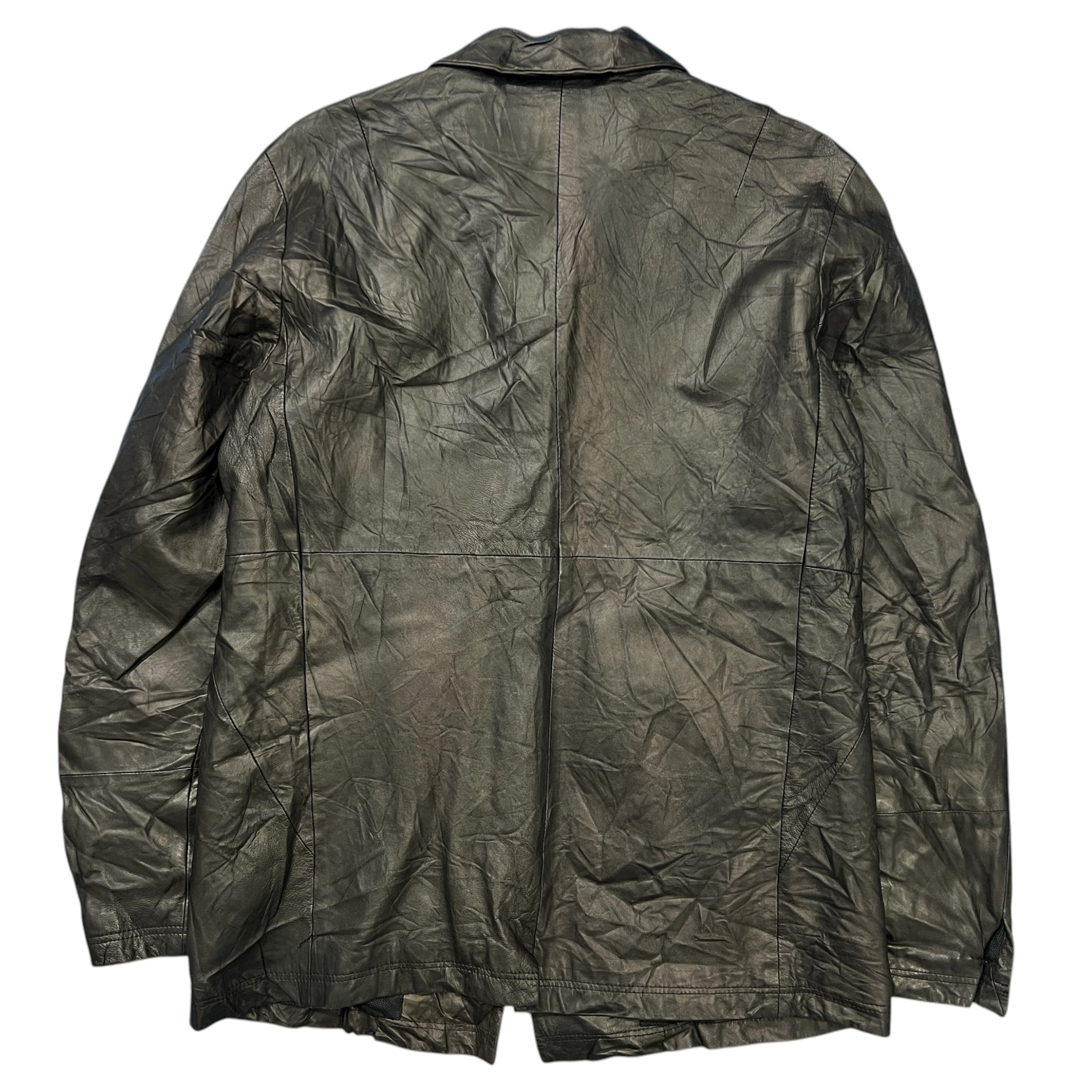 NUMBER (N)INE 90's Crinkle Leather Tailored Jacket