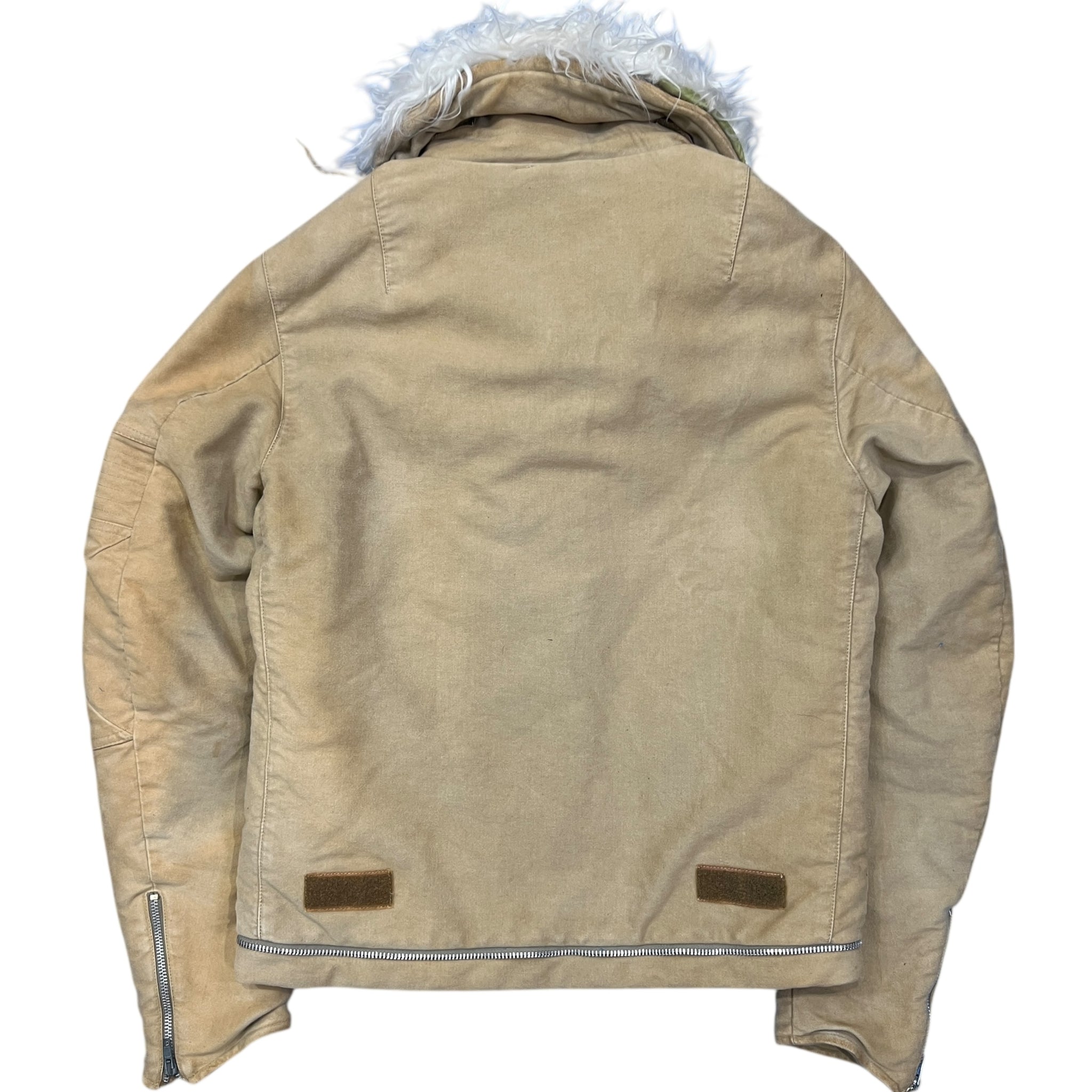 HELMUT LANG 1999AW Moleskin Cotton Astro Biker Jacket