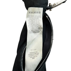 RICK OWENS Black Suede Siamese Bunny Pouch