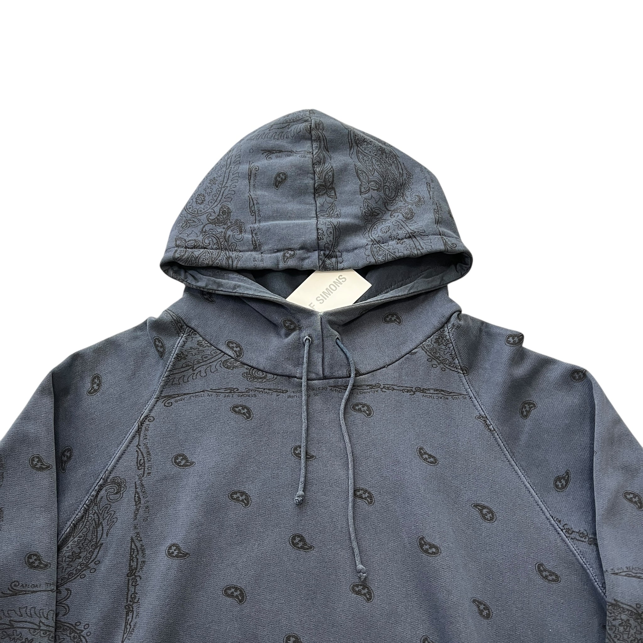 RAF SIMONS 2004AW WAVES Paisley Pullover Hoodie