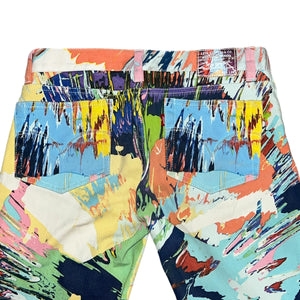 DAMIEN HIRST - LEVI'S 2008 swirl spin art- paint print denim jeans