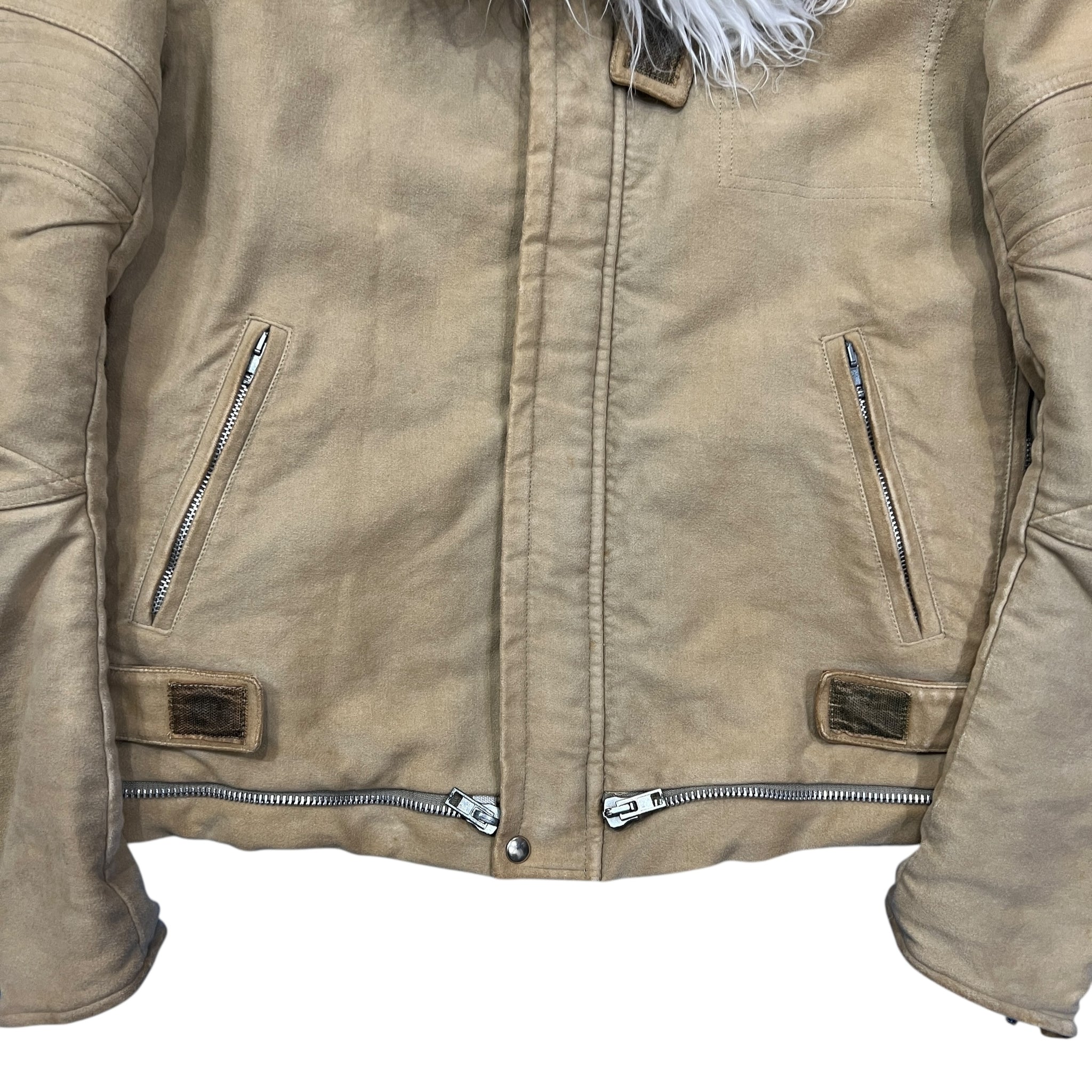 HELMUT LANG 1999AW Moleskin Cotton Astro Biker Jacket