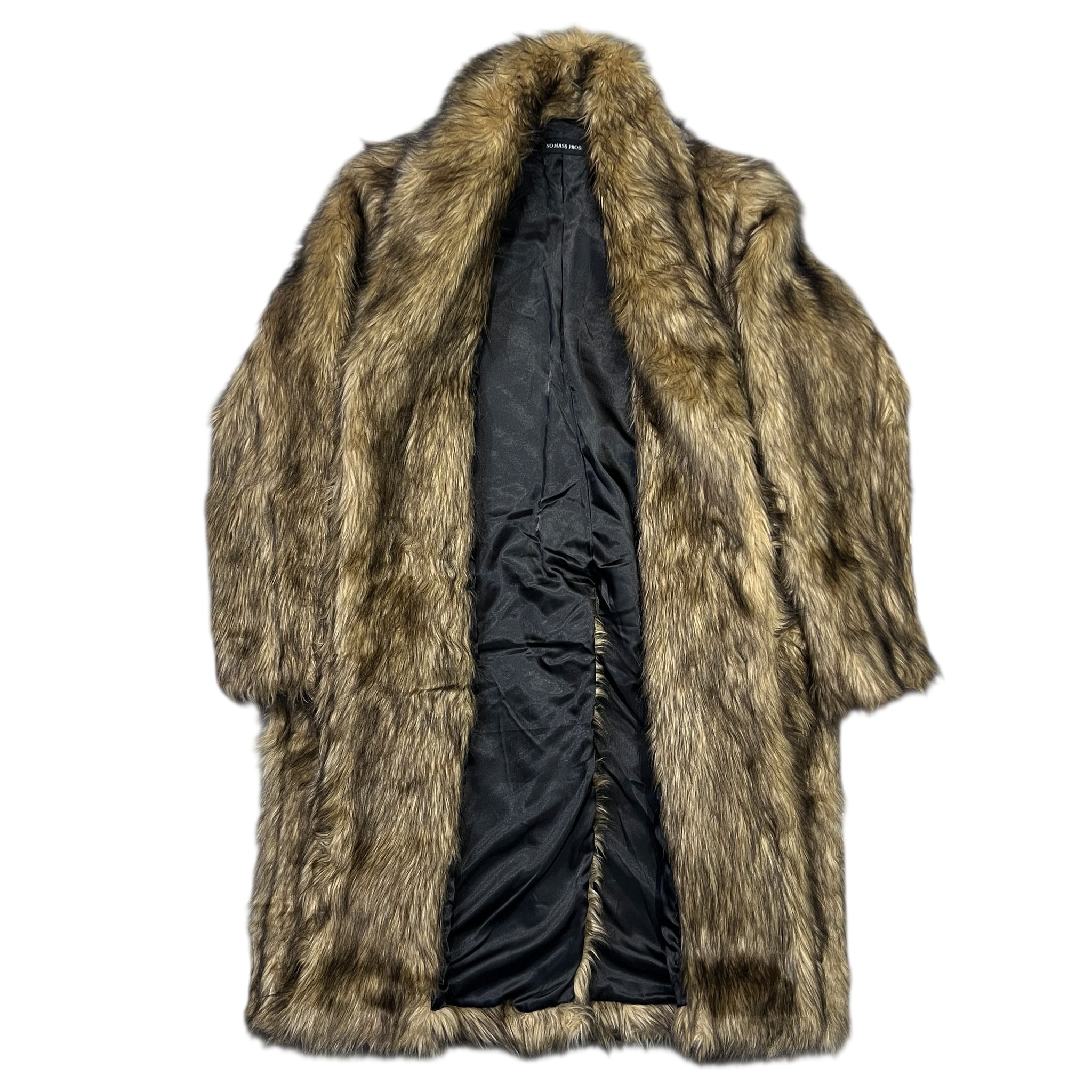 NO MASS PROD. A Line Vegan Fur Coat