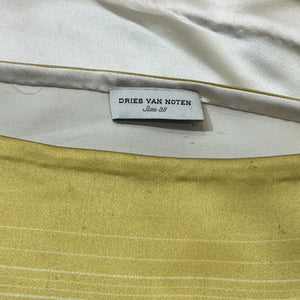 Dries Van Noten Satin Asymmetry Drape Dress