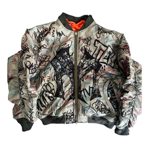 MOWALOLA Graffiti Reversible Bomber Jacket M – SEVENSTARCLOTHING
