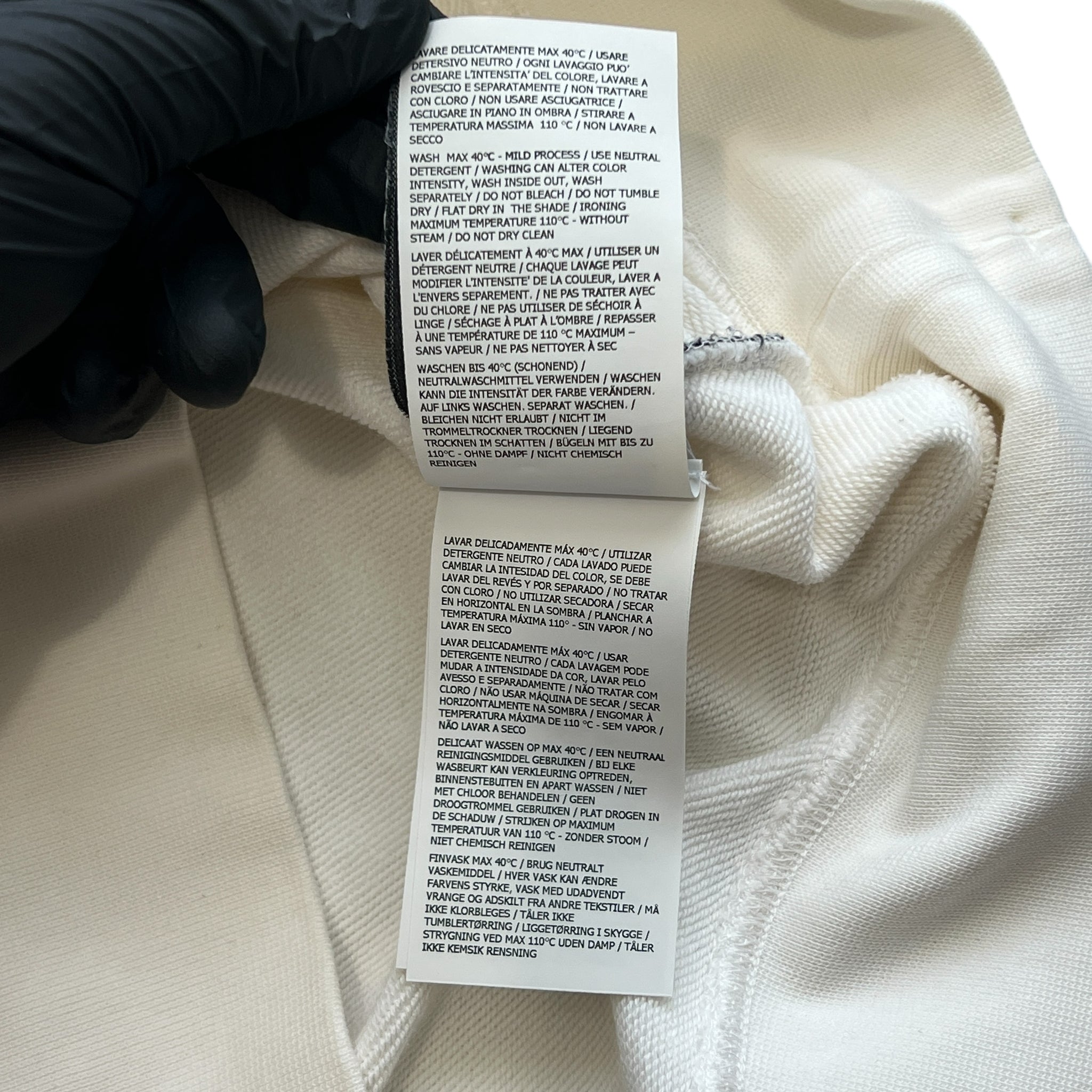 STONE ISLAND Garment-Dyed Logo Cotton Sweatshirt – Off-White
