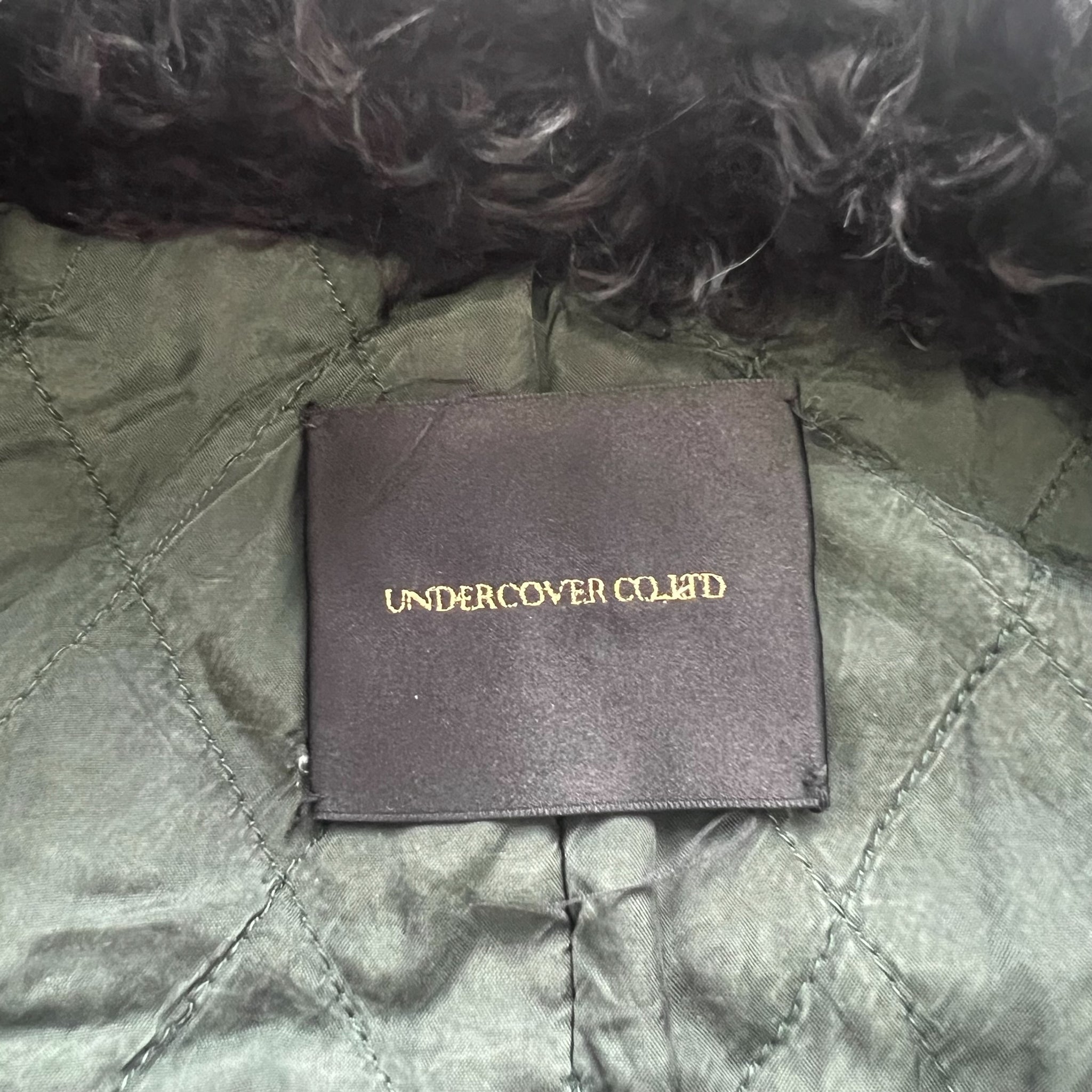 UNDERCOVER 18AW FUR COLLAR PADDED COVERALL JACKET