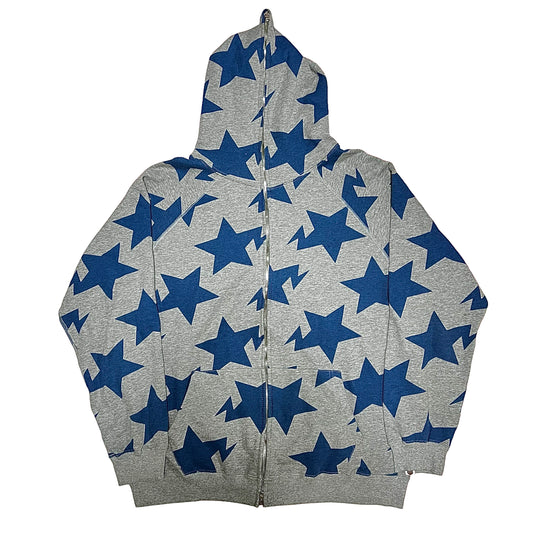 A BATHING APE BAPESTAR FULL ZIP SWEAT HOODIE