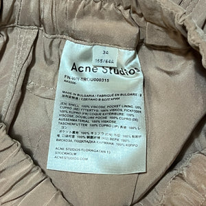 ACNE STUDIOS Pame Structured Fluid Trousers in Old Pink