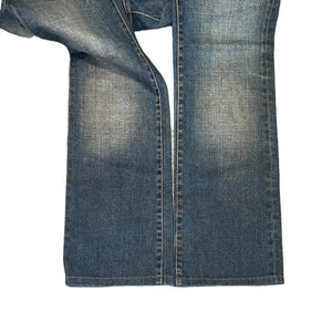 DIOR HOMME 2005AW DUST BACK ZIP DENIM PANTS HEDI SLIMANE