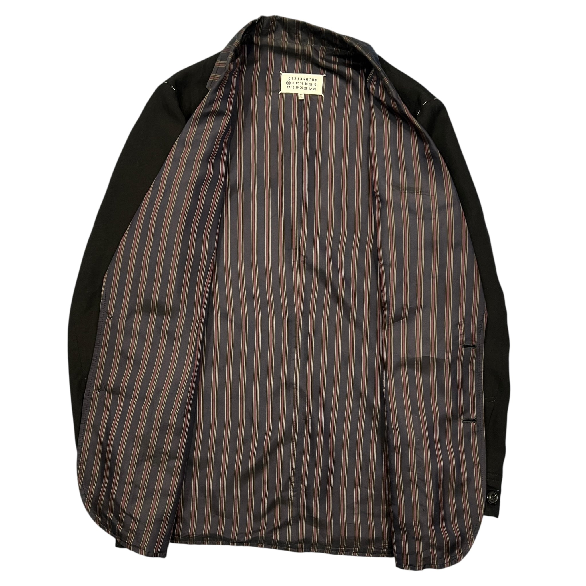 Maison Margiela 2021SS ×John Galliano Cotton Inner Stripes Tailored Jacket