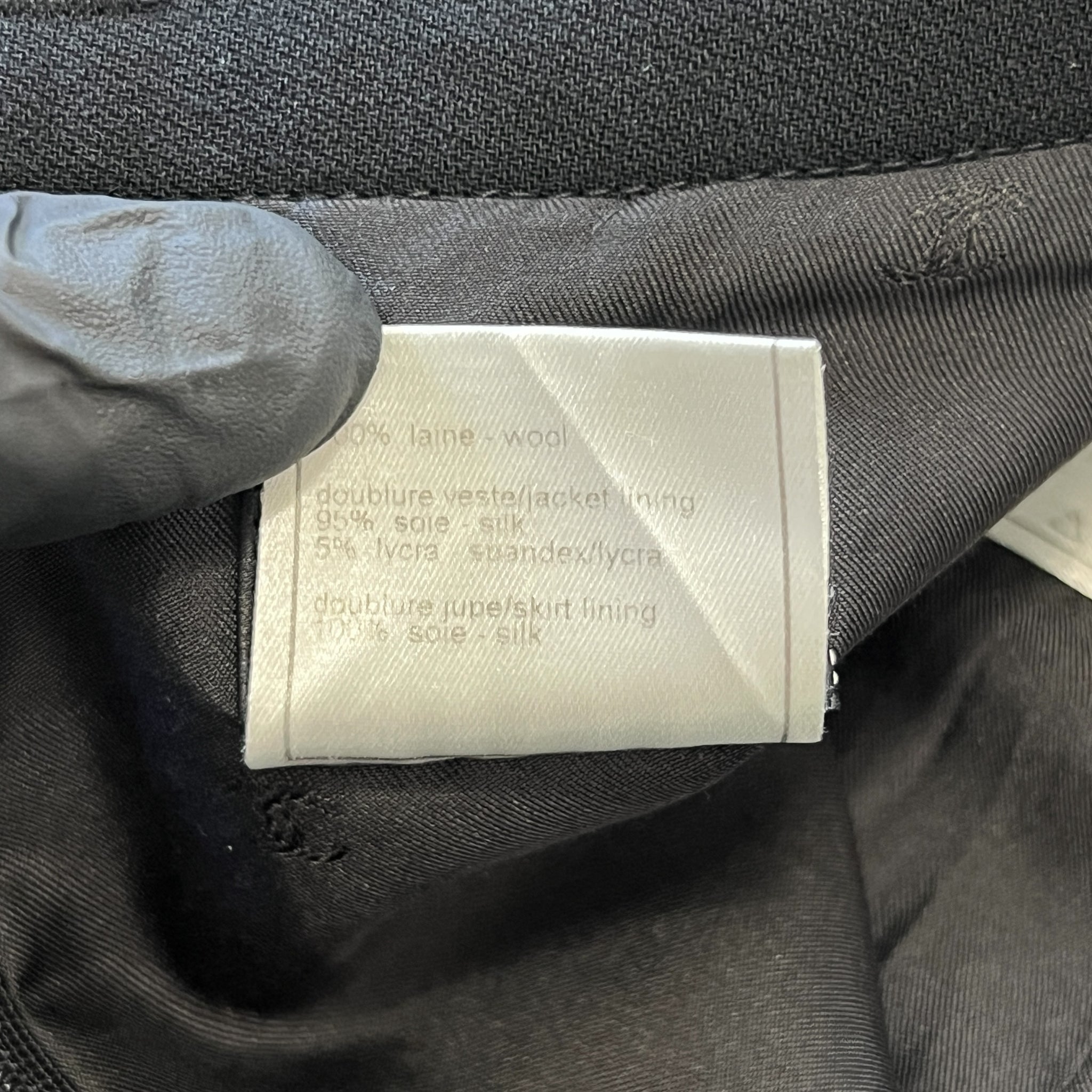 CHANEL Coco Button Wool Skirt