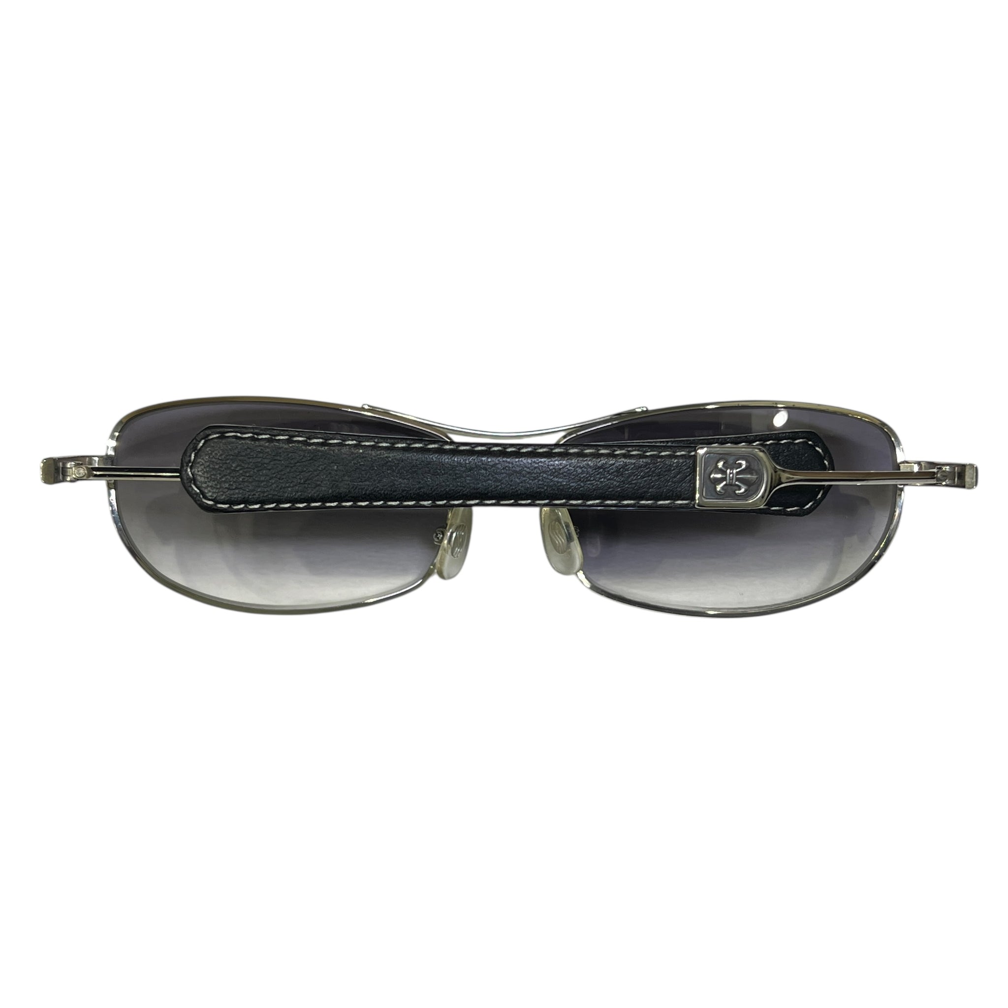 CHROME HEARTS Sunglasses STEPCHILD Leather Temples
