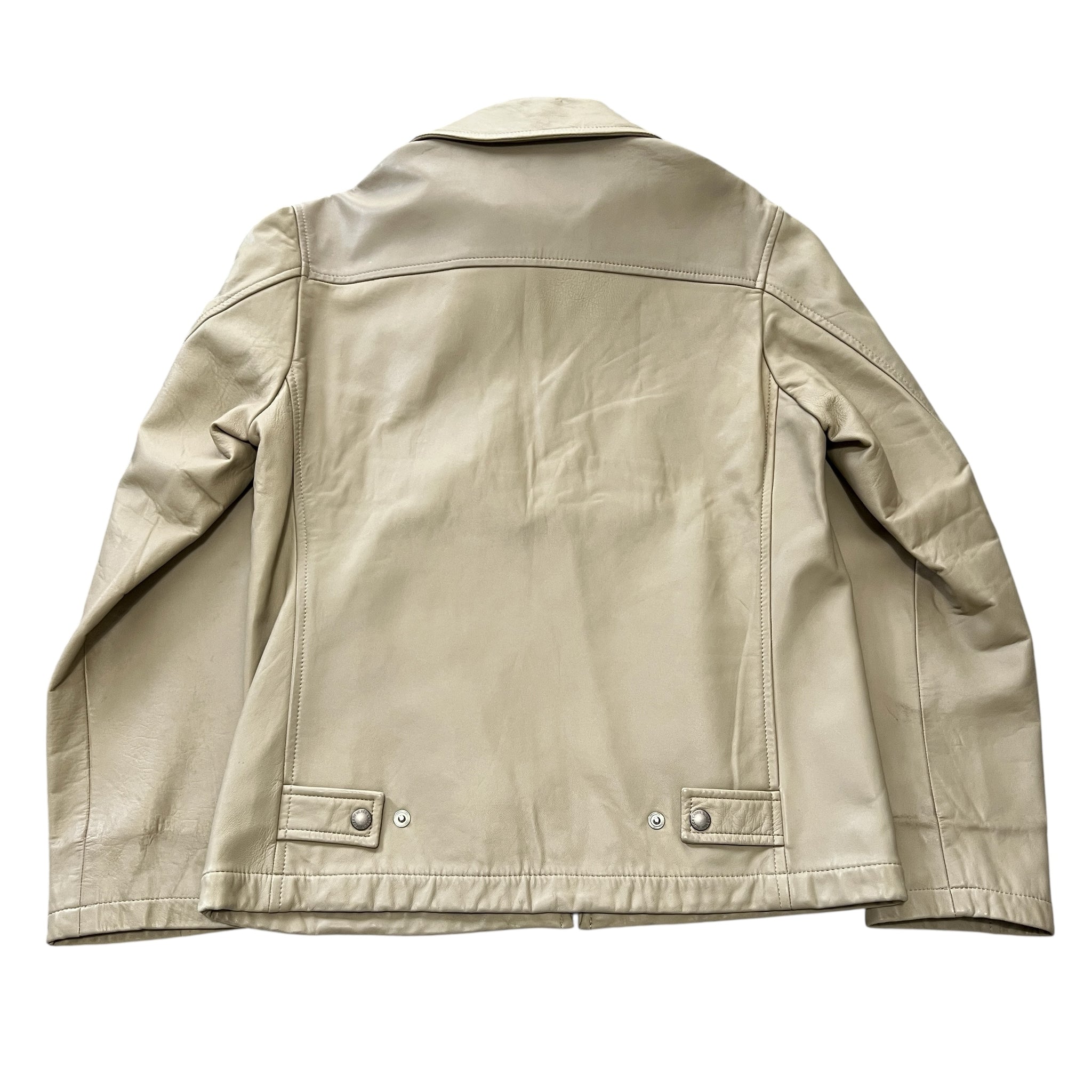 BURBERRY BLACK LABEL Lamb Leather Zip-up Jacket
