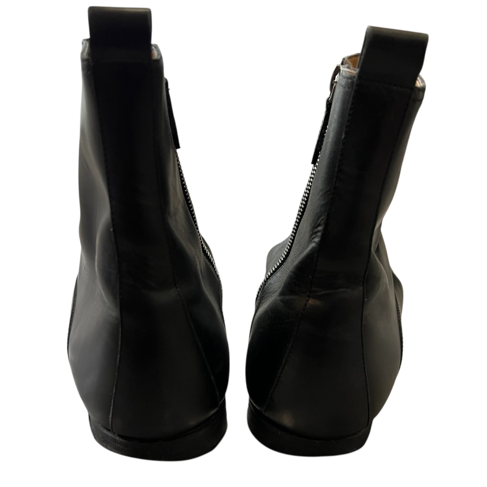 HERMES Vintage Side-Zip Leather Boots