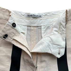 ACNE STUDIOS Black Stripe Trousers