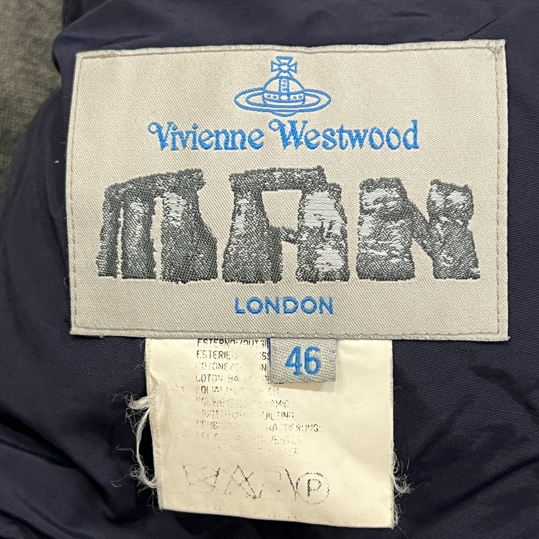 VIVIENNE WESTWOOD LONDON 1998 Vintage Nylon Padded Long Coat