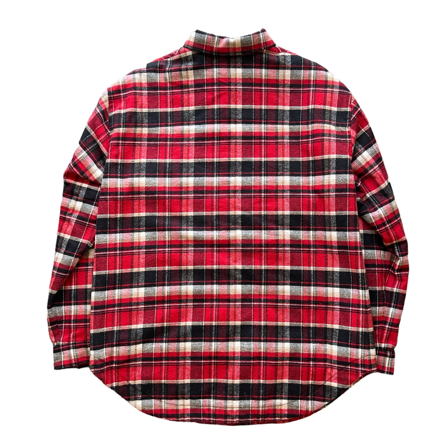 BALENCIAGA 19AW Flannel Check Flip Shirt