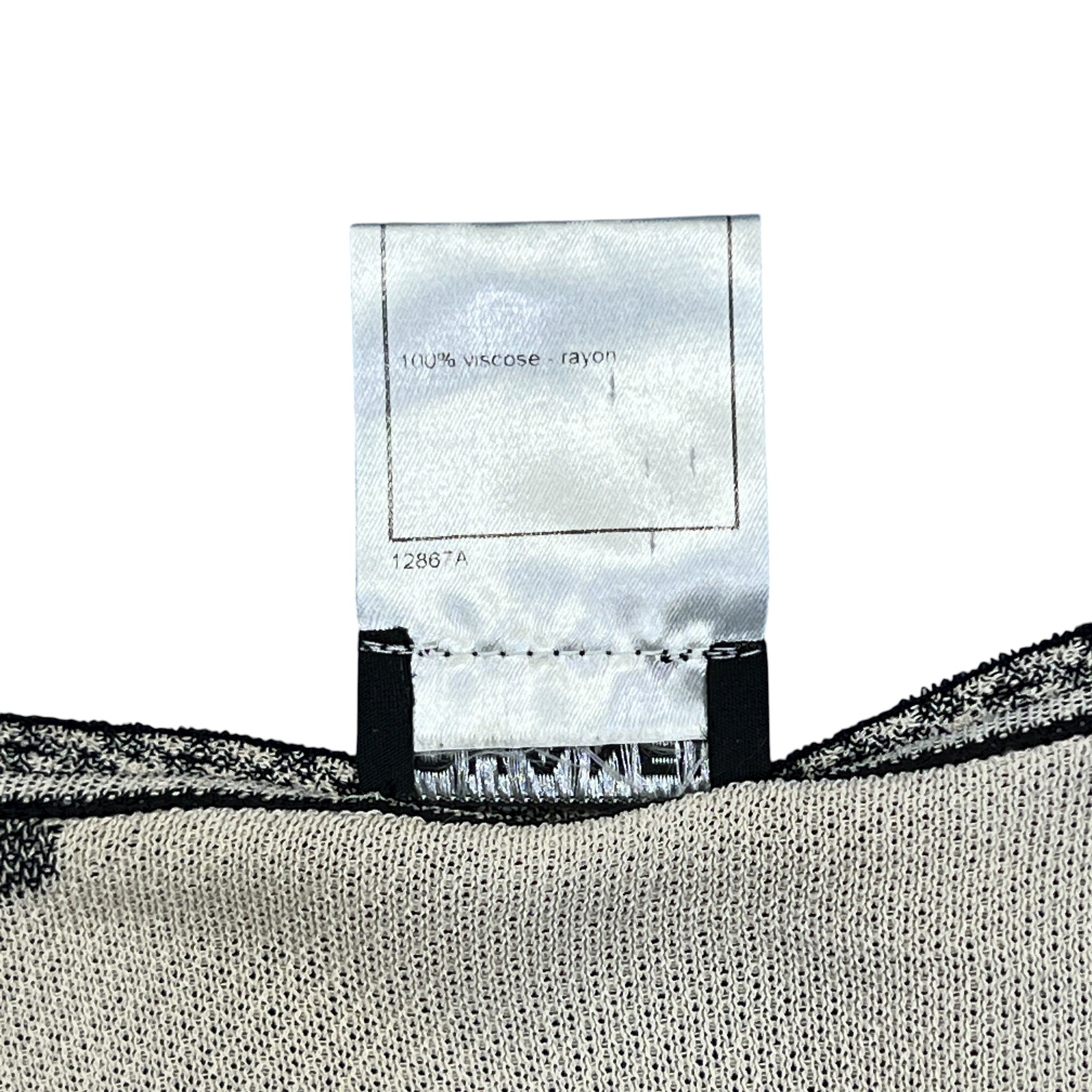 CHANEL Camellia Dot Viscose Knit Cardigan