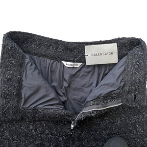 BALENCIAGA 2022AW DEMNA GVASALIA Textured Tweed Knit Baggy Pants LOOK PHOTO 28