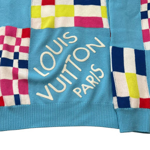 LOUIS VUITTON 2021SS Distorted Giant D'amier Crewneck Wool Knit Sweater