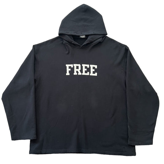 BALENCIAGA 2021AW FREE OVERSIZED DISTRESSED NO RIB HOODIE