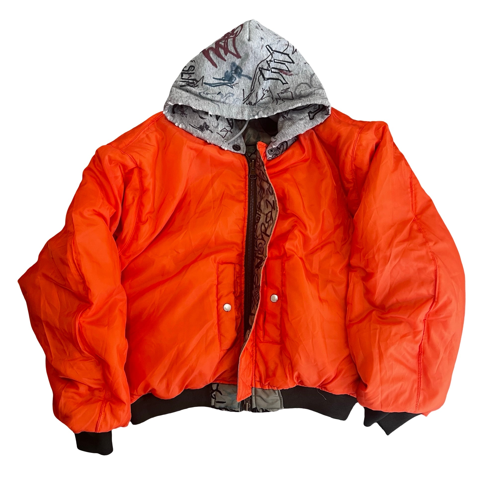 MOWALOLA Graffiti Reversible Bomber Jacket M – SEVENSTARCLOTHING