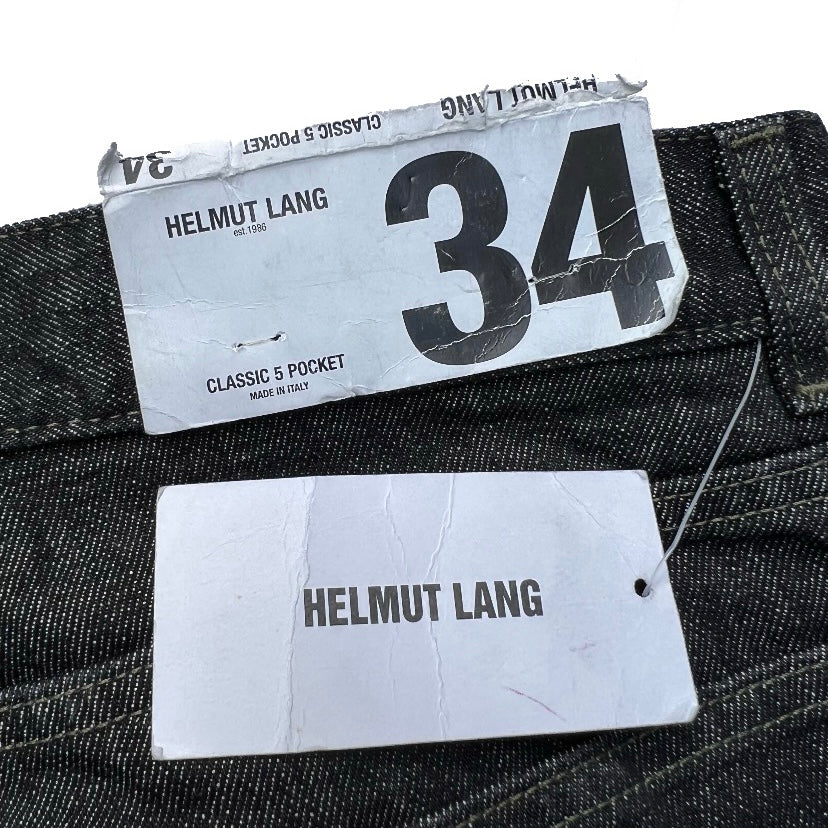 HELMUT  LANG 2004SS RAW DENIM BONDAGE MUMMY JEANS