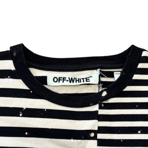 OFF WHITE 2015SS Distressed Border L/S T-Shirts