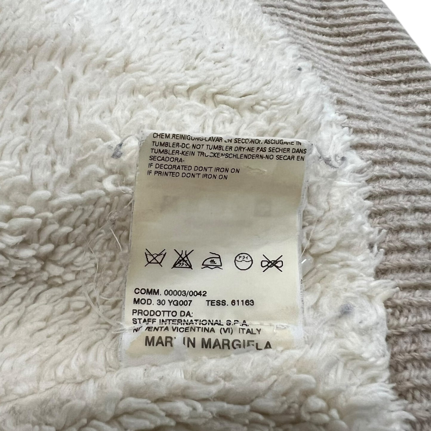 Martin Margiela 2004AW 10 Bore Drivers Knit