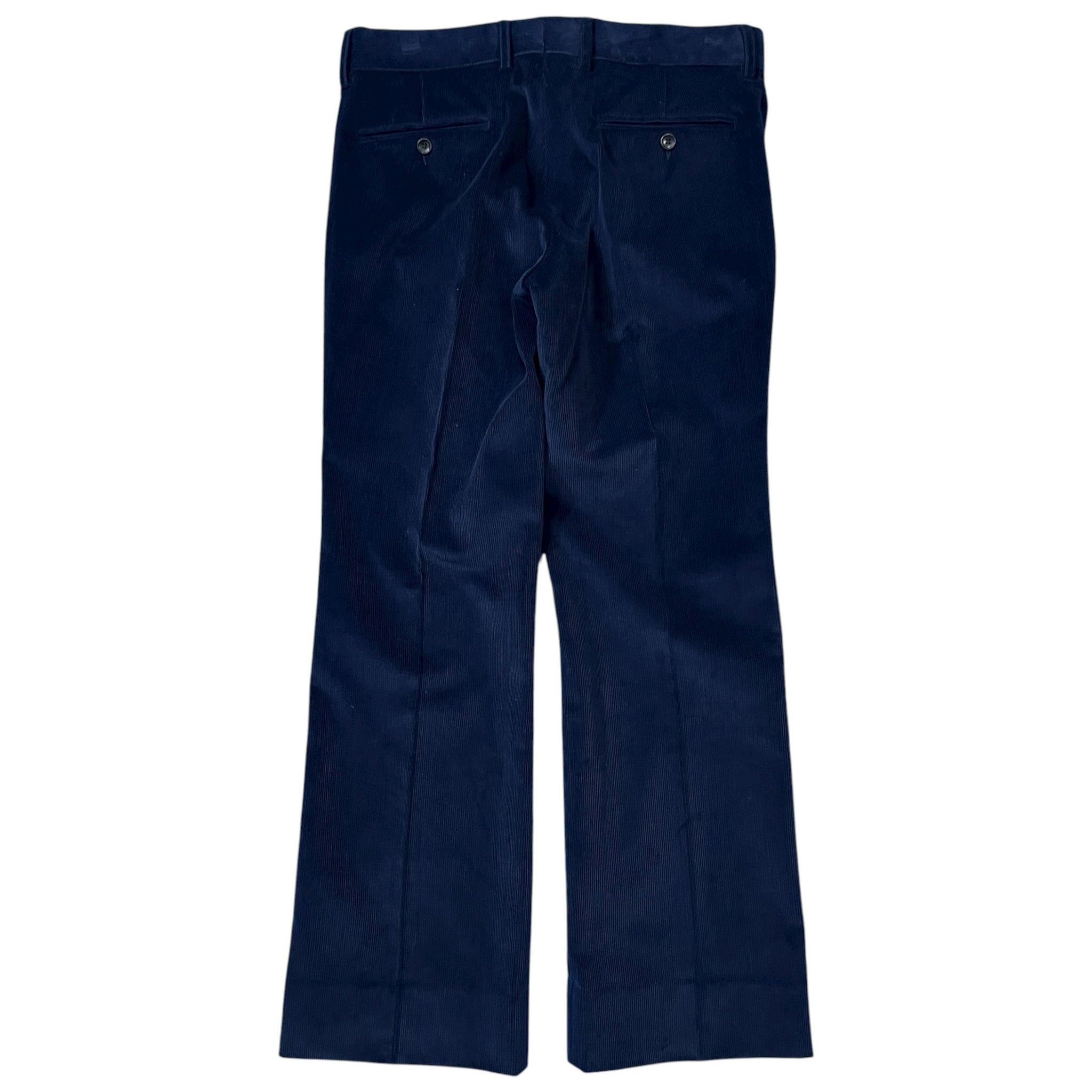 GUCCI Corduroy Flare Trousers Navy