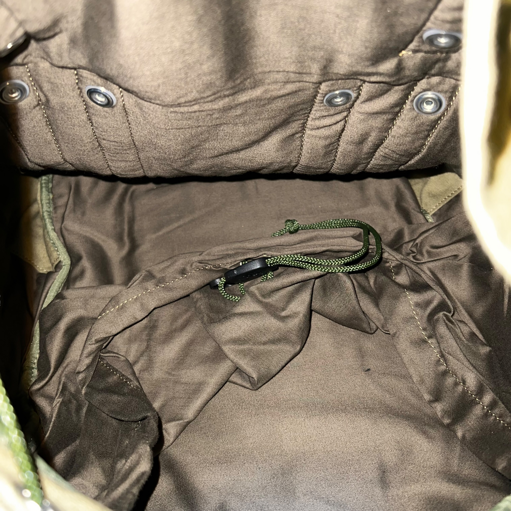 UNDERCOVER 2004AW BUT BEAUTIFUL MODULAR KNIT BACKPACK KHAKI