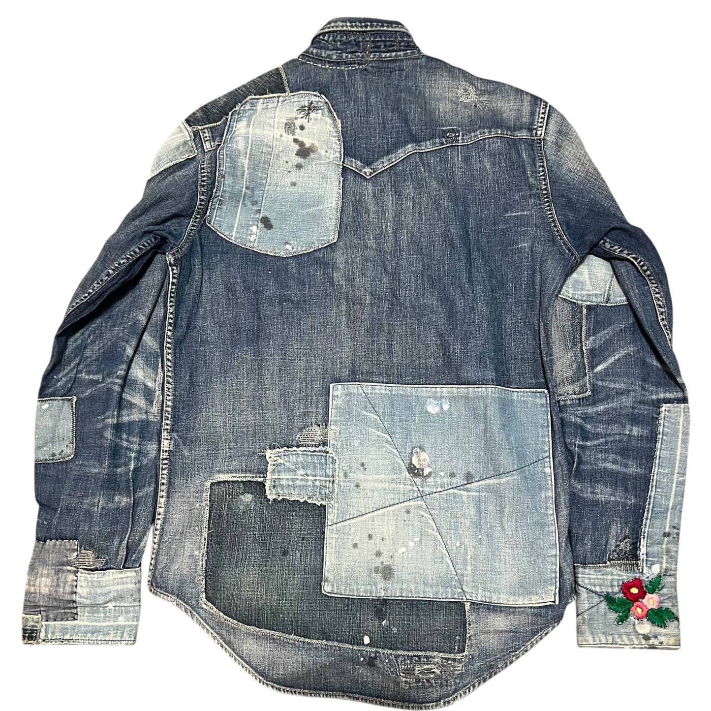 KAPITAL Denim Patch Work Country Shirts