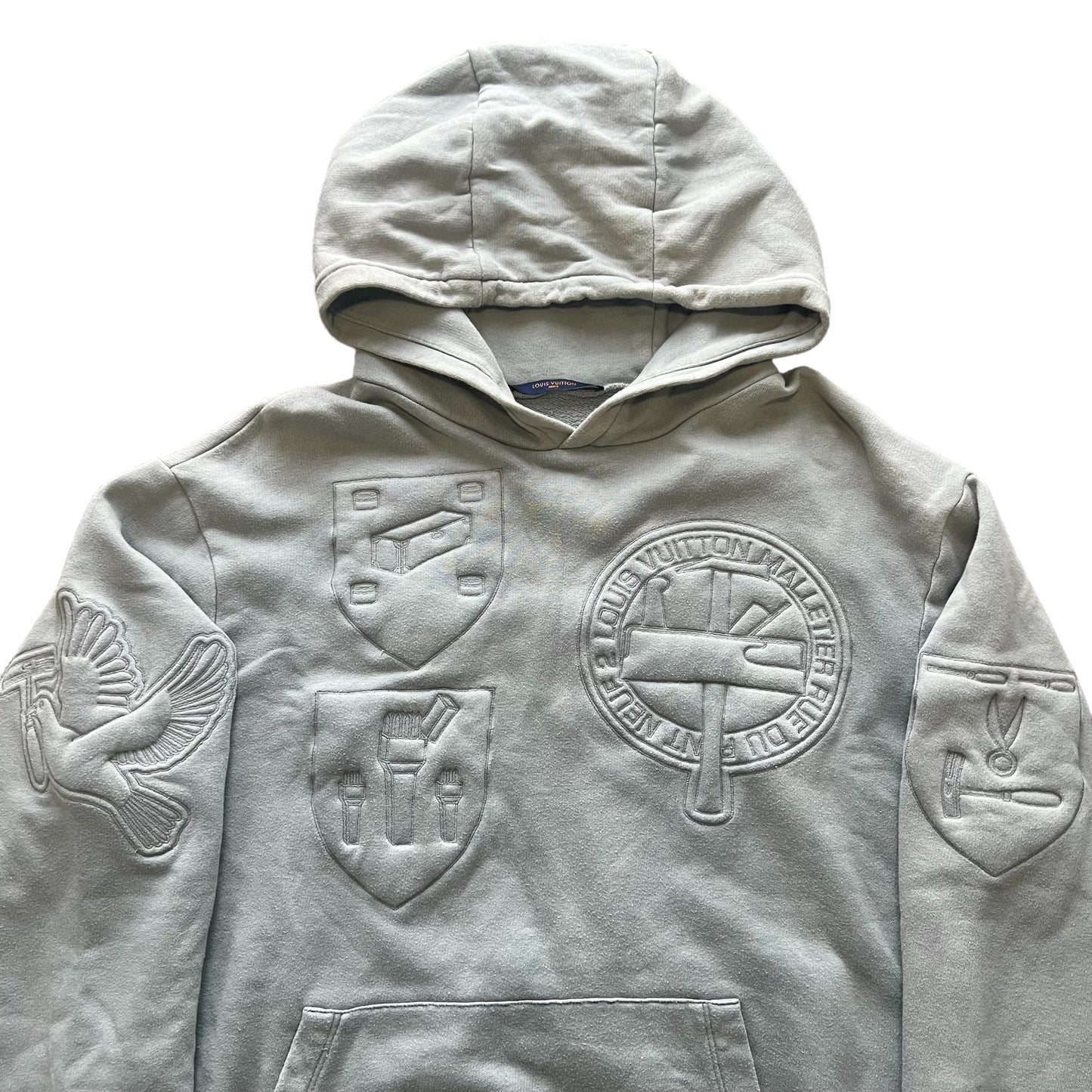 LOUIS VUITTON 2019AW × VIRGIL ABLOH EMBROIDERY PADDED HOODIE