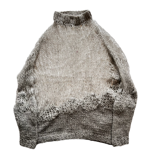 MAISON MARTIN MARGIELA 2016SS ARTISANAL SPIDER WEB HAND KNIT SWEATER