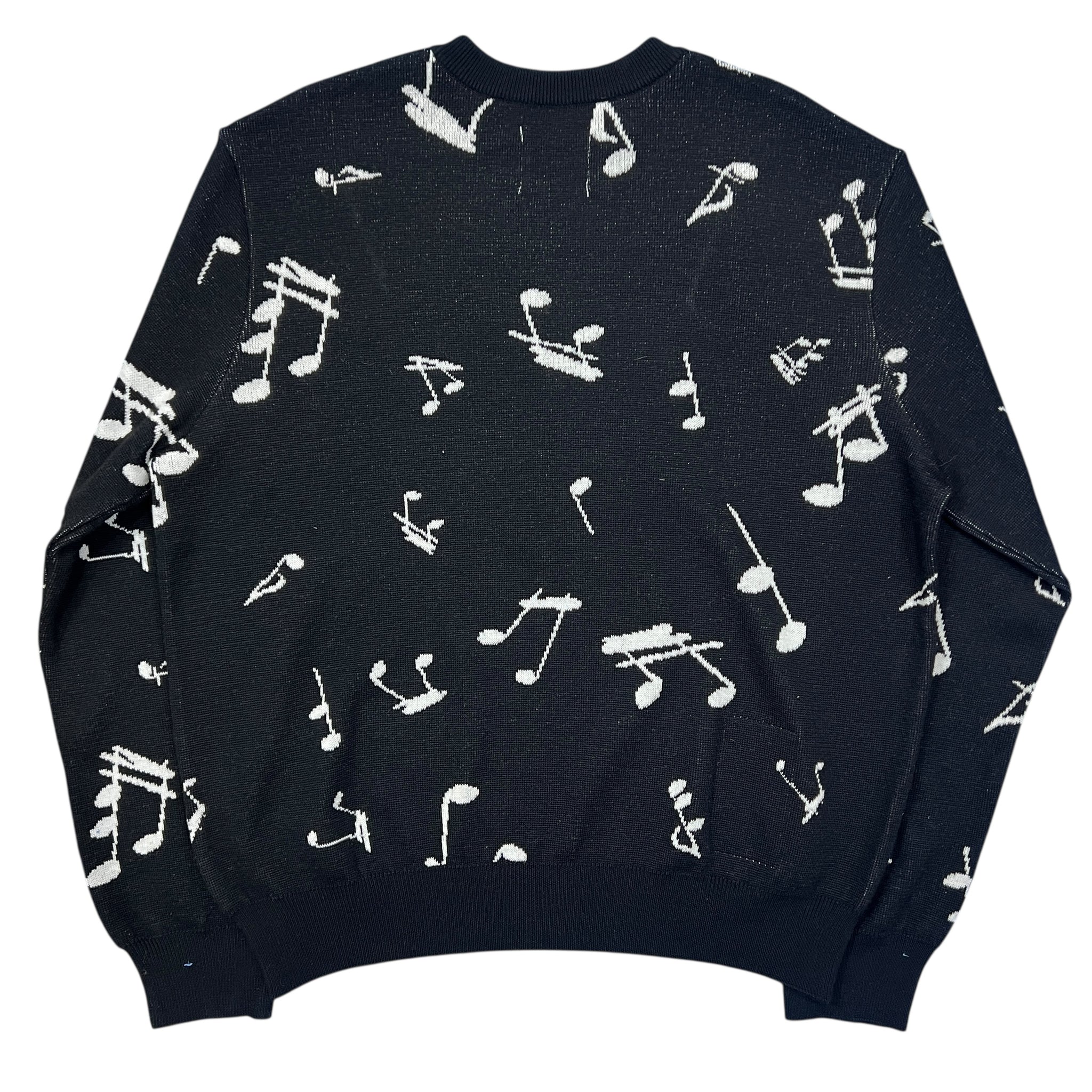 TAKAHIROMIYASHITA The Soloist. 2025AW Music Note Pattern Knit Sweater Black