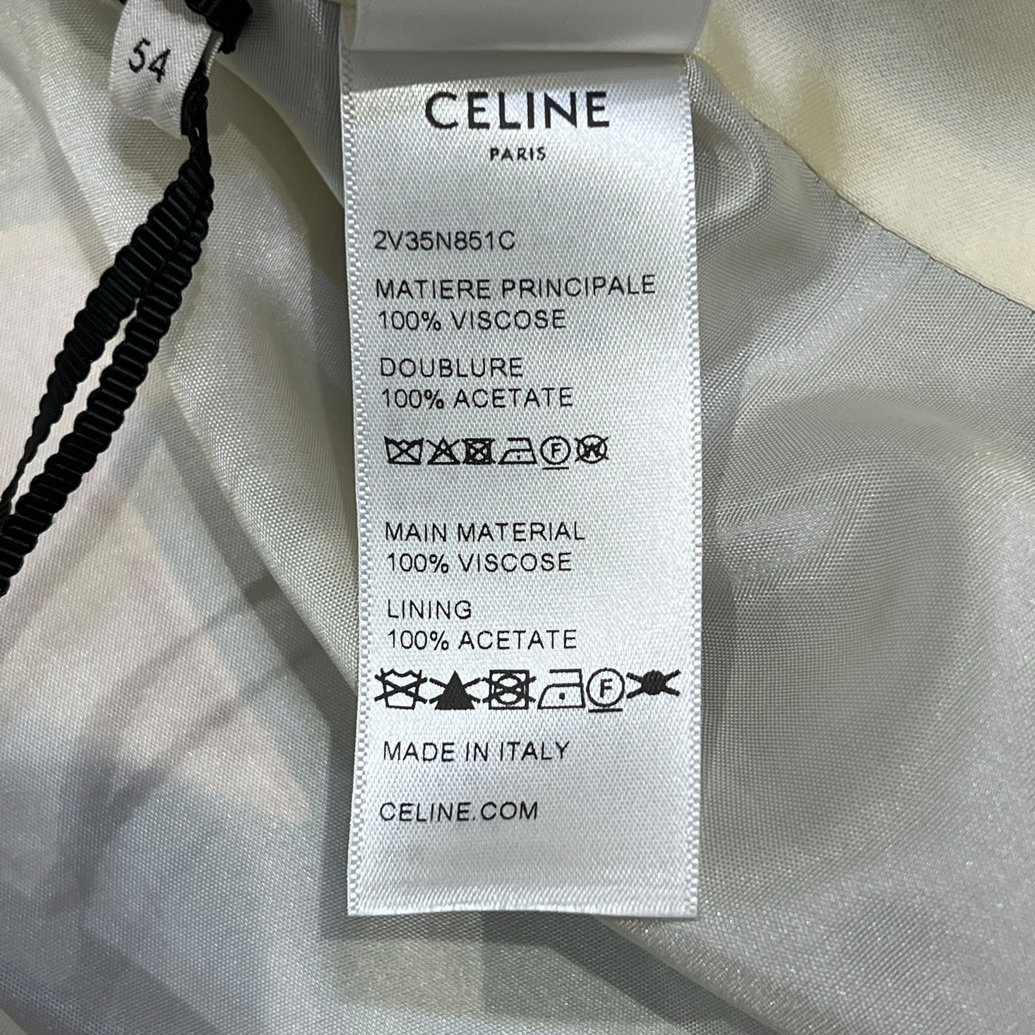 CELINE 2023SS HEDI SLIMANE American Souvenir Satin Teddy Bomber Jacket