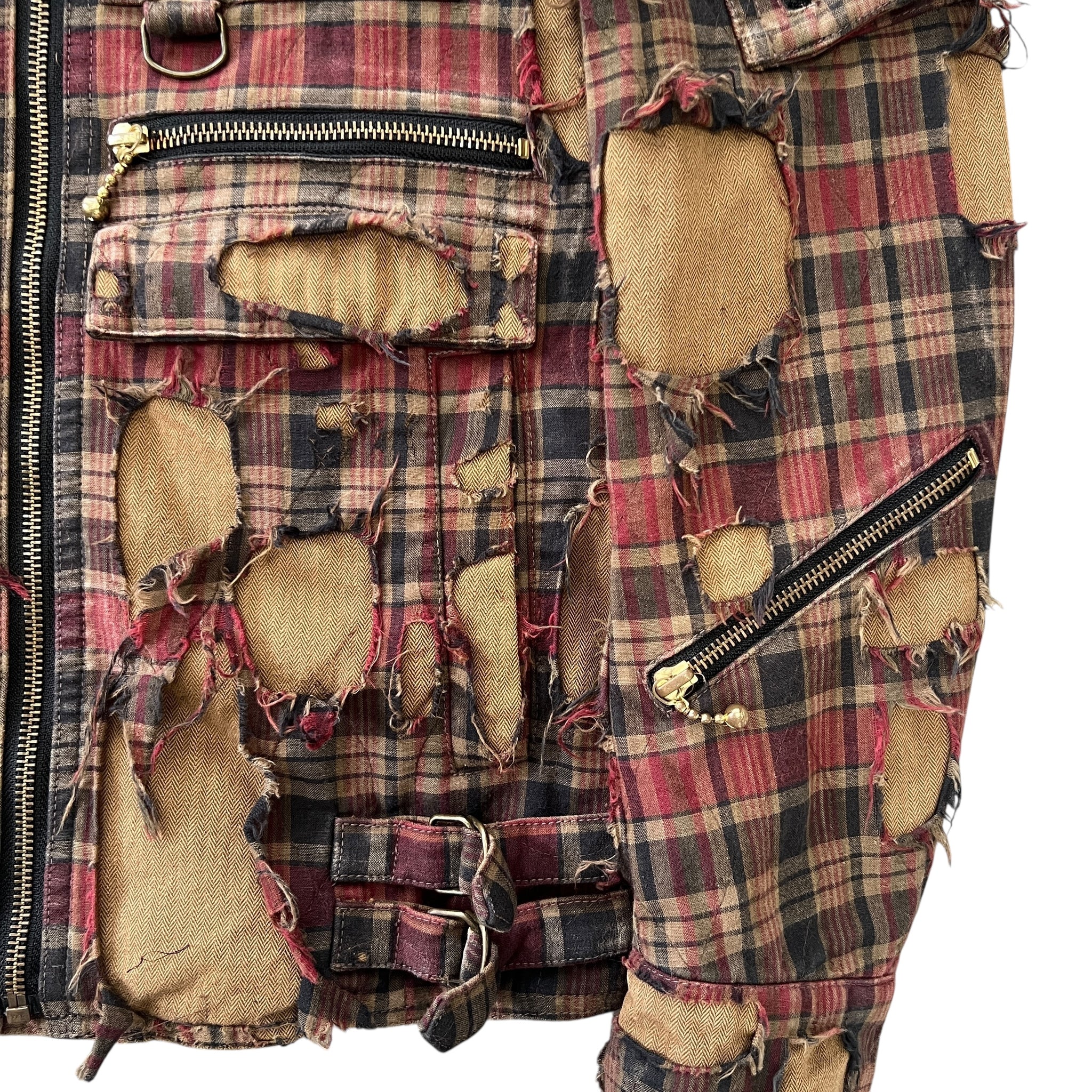 blackmeans Destroyed Zip Jacket