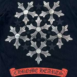 Chrome Hearts Metallic Ninja Stars Printed Kids T-Shirt