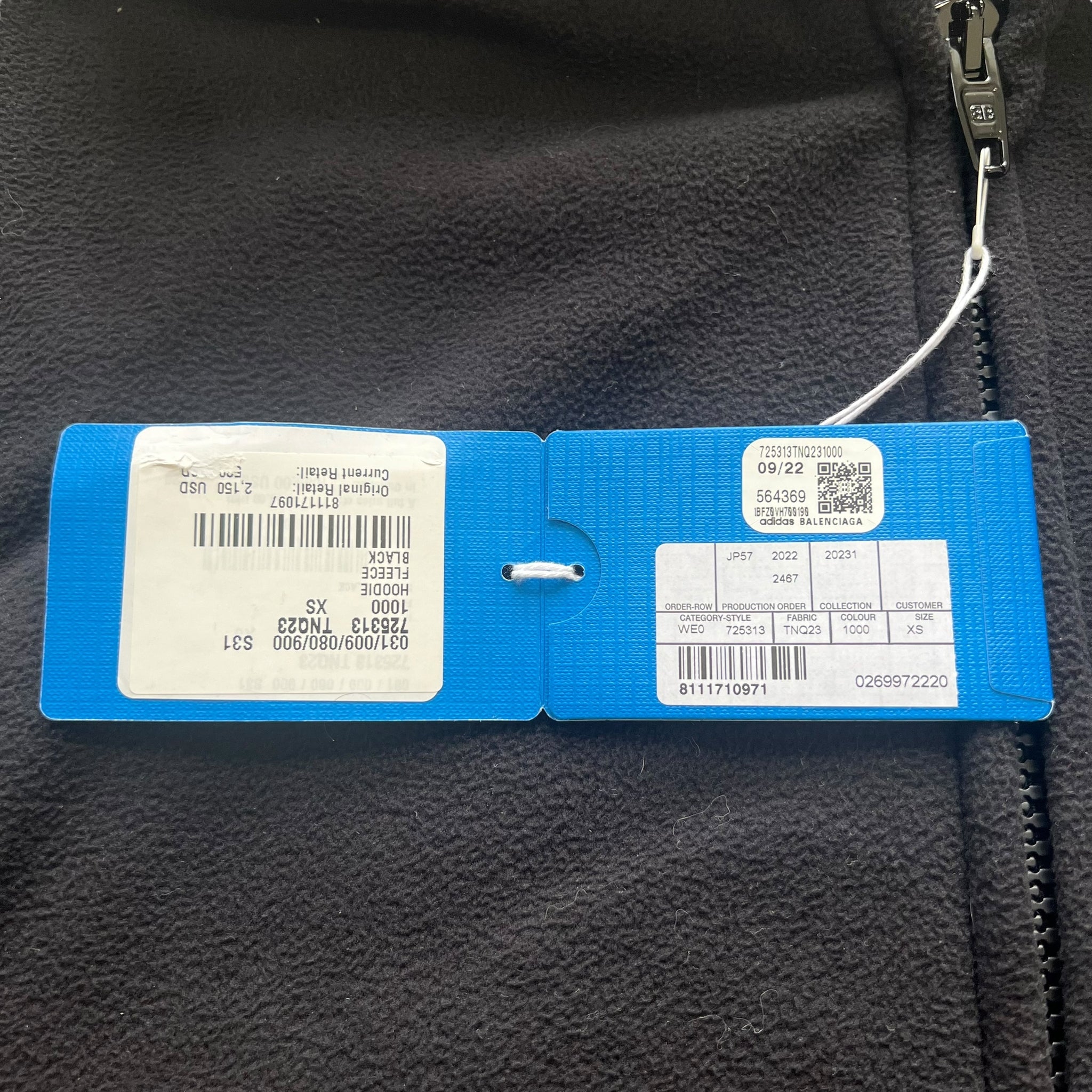 BALENCIAGA × adidas 2023SS OVER SIZED FLEECE HOODIE PARKA