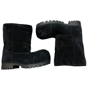 BALENCIAGA 2024 Fall Collection ALASKA FUR LOW BOOT SUEDE FAKE SHEARING